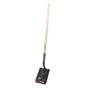 Strength and durability make Razor-Back tools the choice of professionals. This sturdy square point shovel is an essential part of any tool assortment. It's perfect for moving loose garden material, sand, top soil or debris. It can also be used to shape beds, mix concrete, level off areas that need to be flat or to scrape stubborn material off driveways or other hard surfaces. 58.5" height x 9.5" width x 6.375" depth.