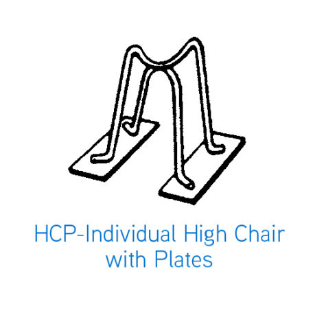 Individual High Chair With Plates - HCP