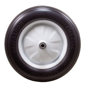 Marathon Industries 00001 8 inch Flat Free Wheelbarrow Tire with Ribbed Tread